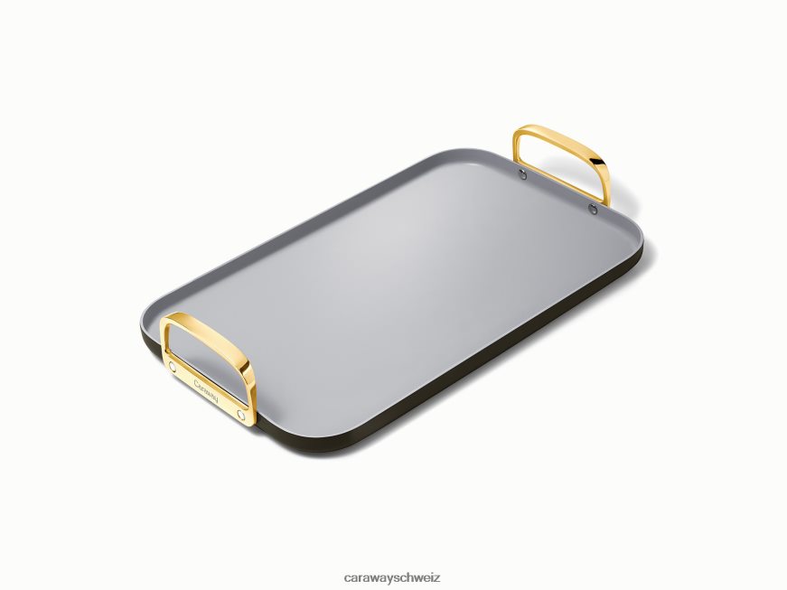 Kochgeschirr CH Caraway Doppelbrenner-Grillplatte Schwarz TH0NV287