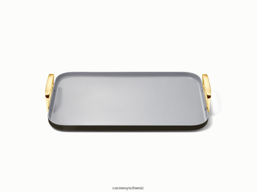 Kochgeschirr CH Caraway Doppelbrenner-Grillplatte Schwarz TH0NV287