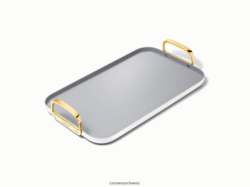 Kochgeschirr CH Caraway Doppelbrenner-Grillplatte Weiß TH0NV288