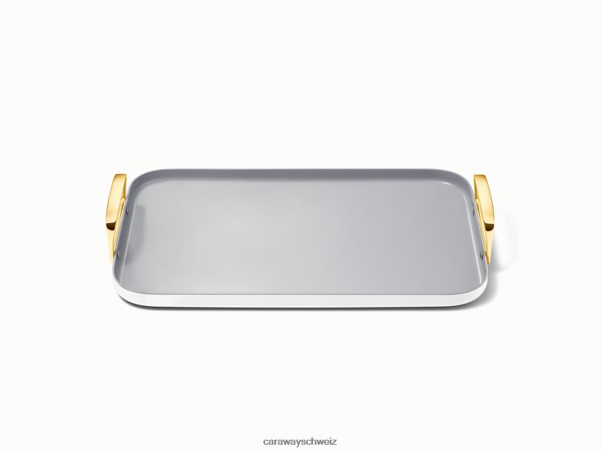 Kochgeschirr CH Caraway Doppelbrenner-Grillplatte Weiß TH0NV288